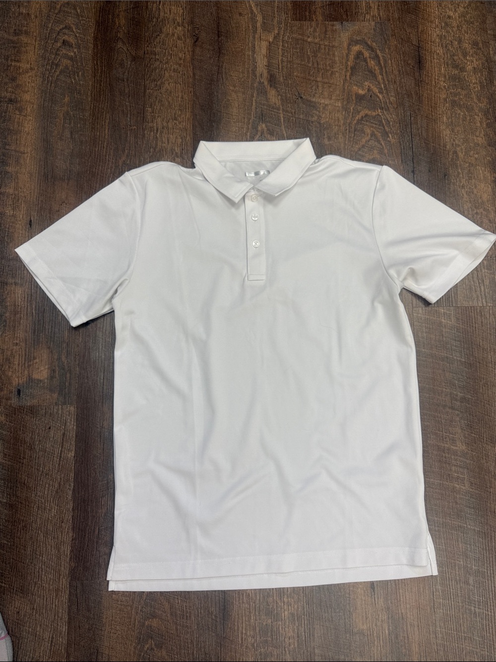 Men's White Polo Shirt - Classic Short Sleeve